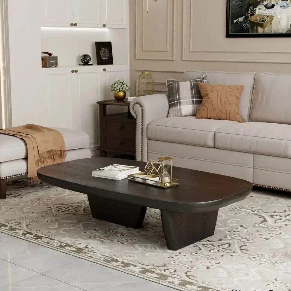 धातु फ्रेम बेस ग्लास सेंटर टेबल