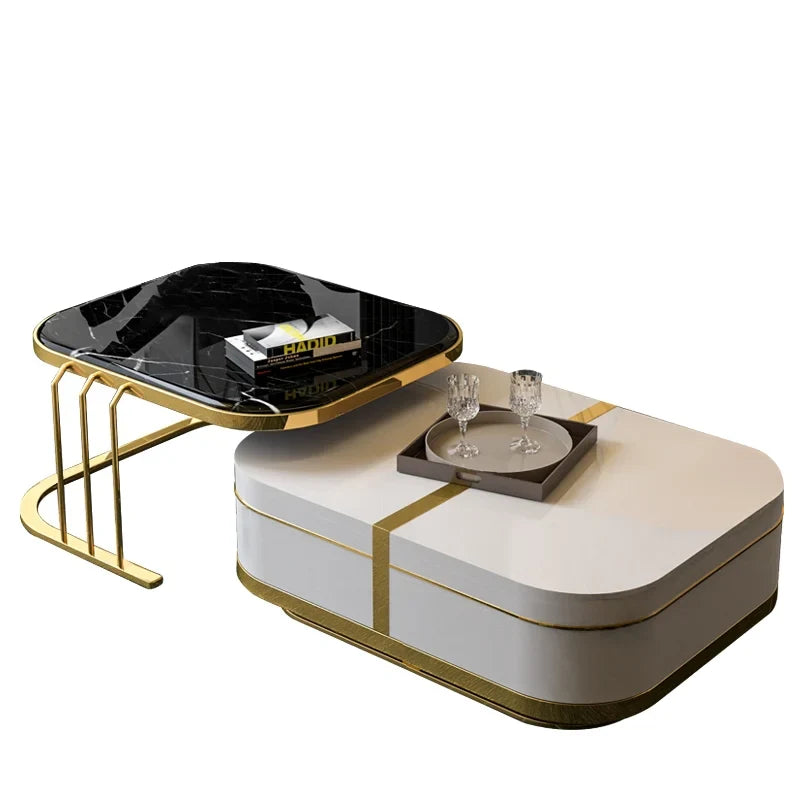 Center Table Featuring Minimal Design with Elegant Geometry Suitable for Compact and Modern Homes