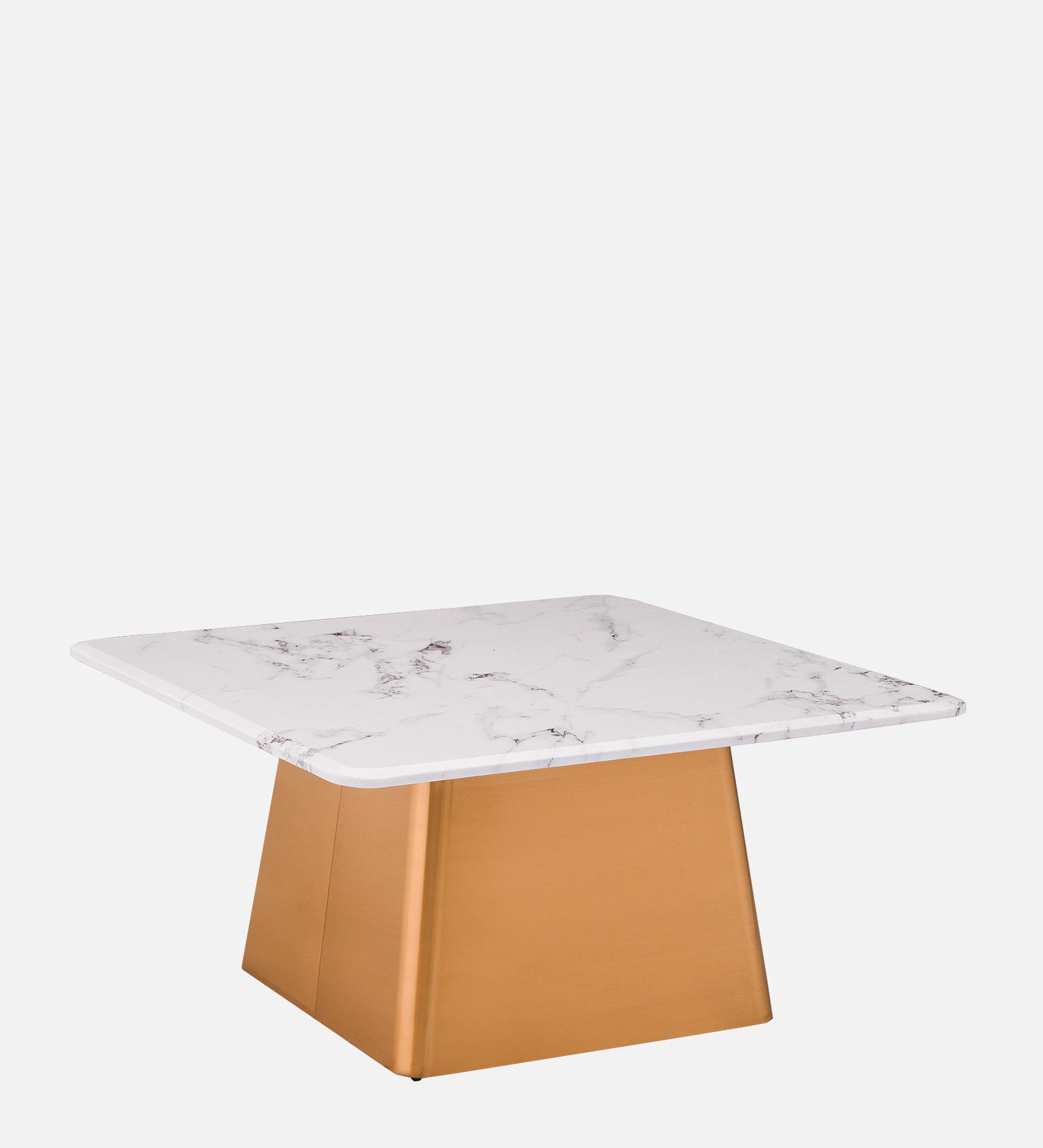 Modern Marble Nesting Center Table Set of 2 with Gold MS Metal Base | Luxury Coffee Table for Living Room, Lounge, Apartment & Designer Interiors