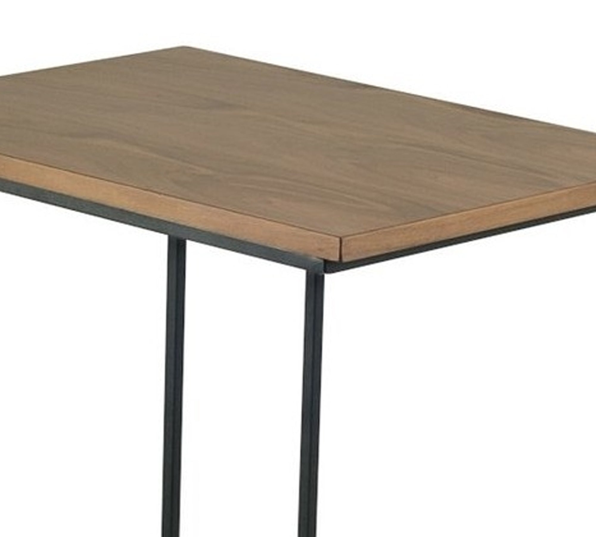 Side Table With Metal Legs Base