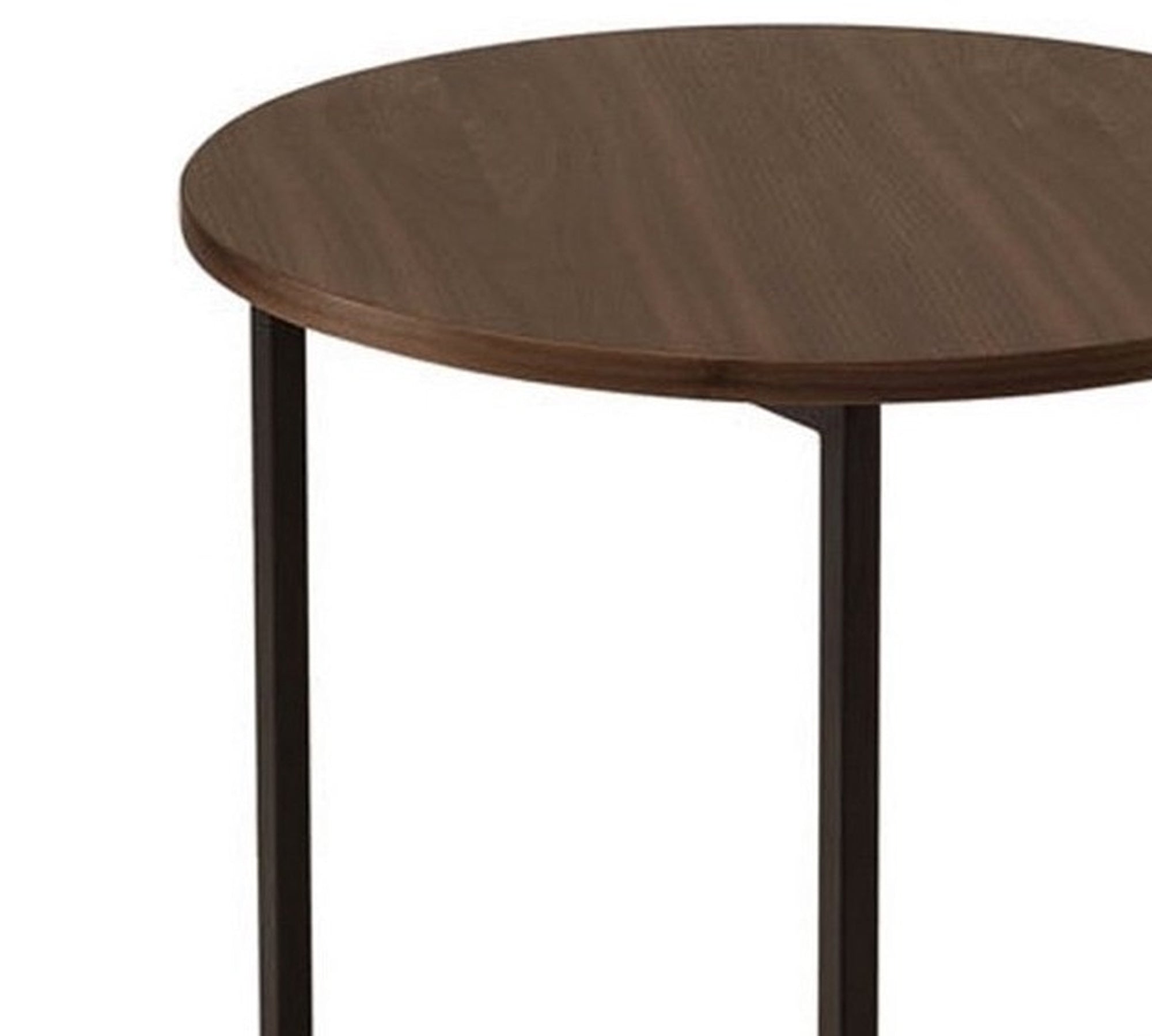 Pre-Laminate Side Table With Metal Legs Base