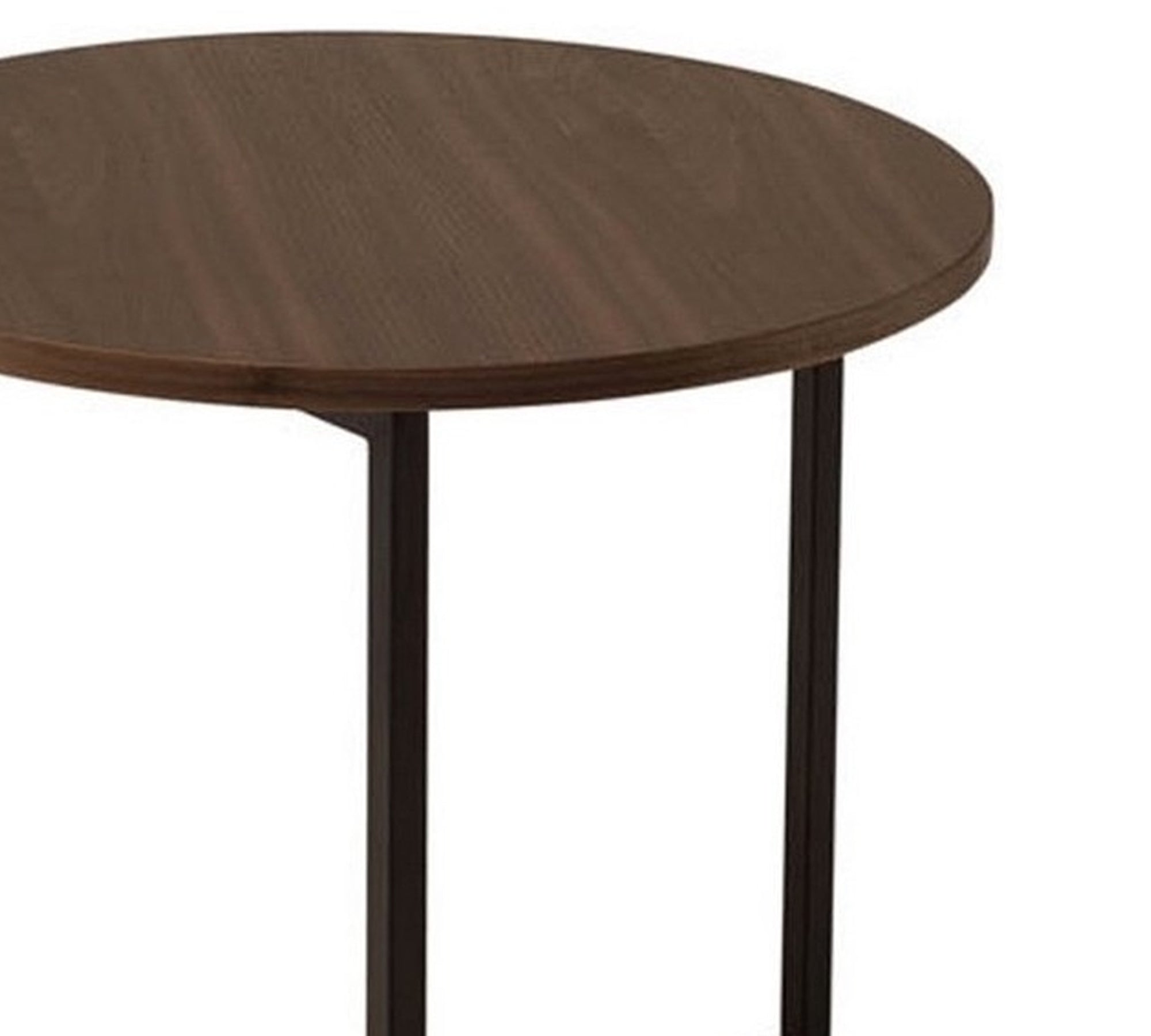 Pre-Laminate Side Table With Metal Legs Base