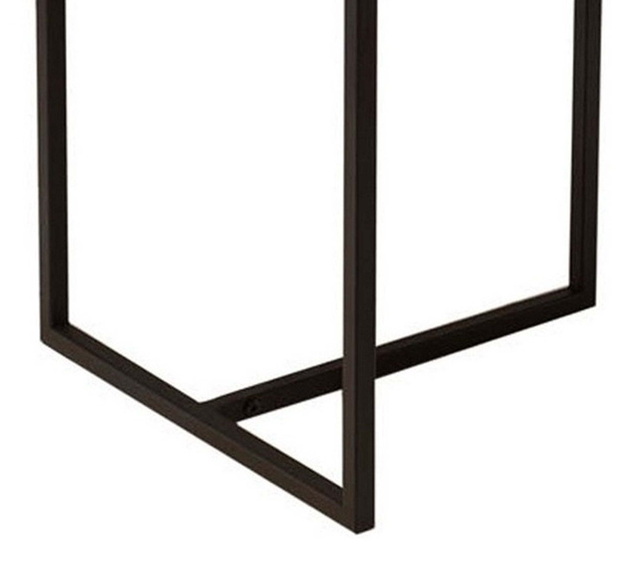 Pre-Laminate Side Table With Metal Legs Base