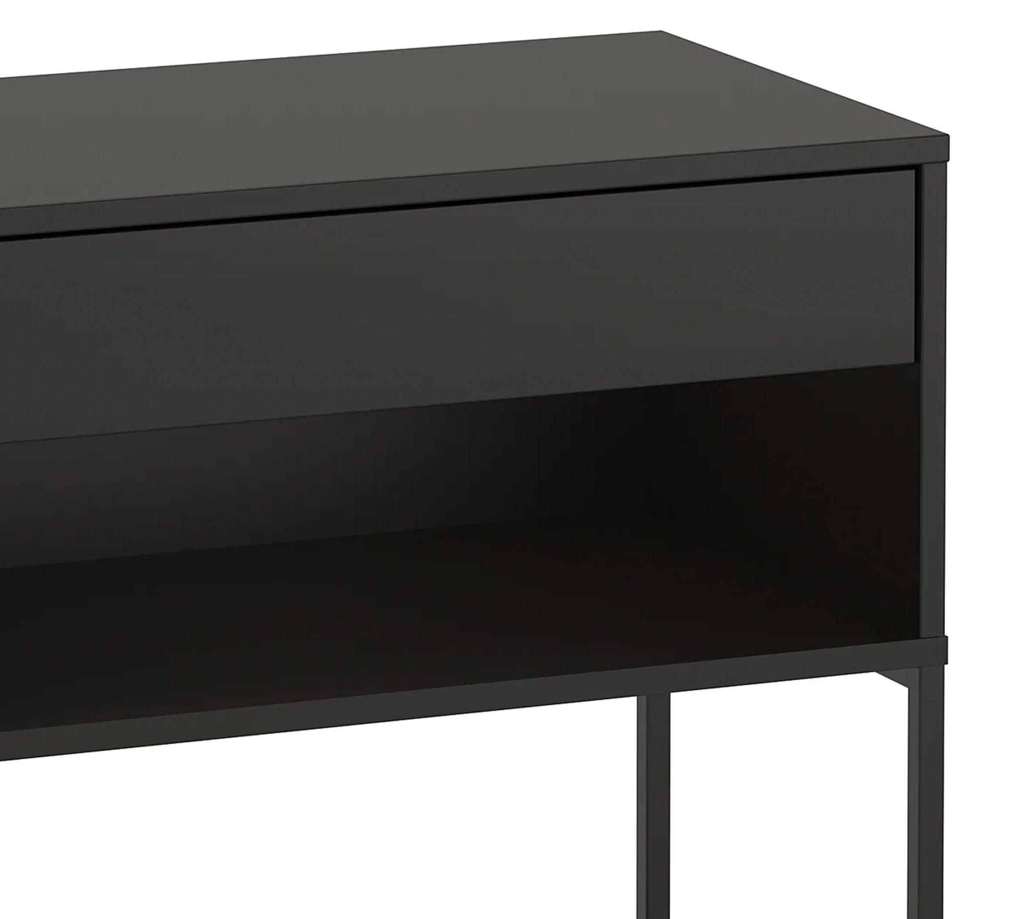 Side Table in Metal Frame