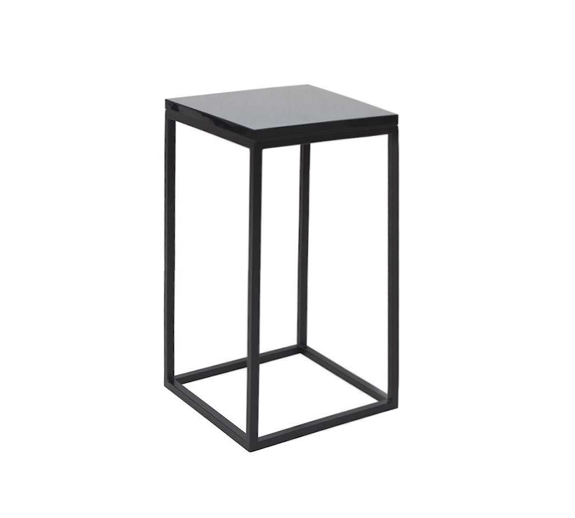 Pre- Laminate Side Table With Metal Legs Base