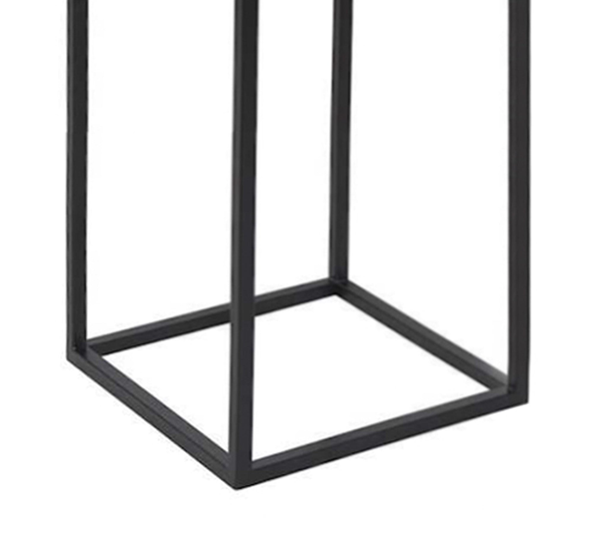 Pre- Laminate Side Table With Metal Legs Base