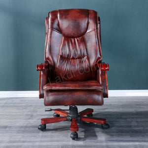 Director Chair for office Modern Design Made in Plyboard with Leatherette & Recliner & Height Adjustable & Fixed armrest and Revolving Chair
