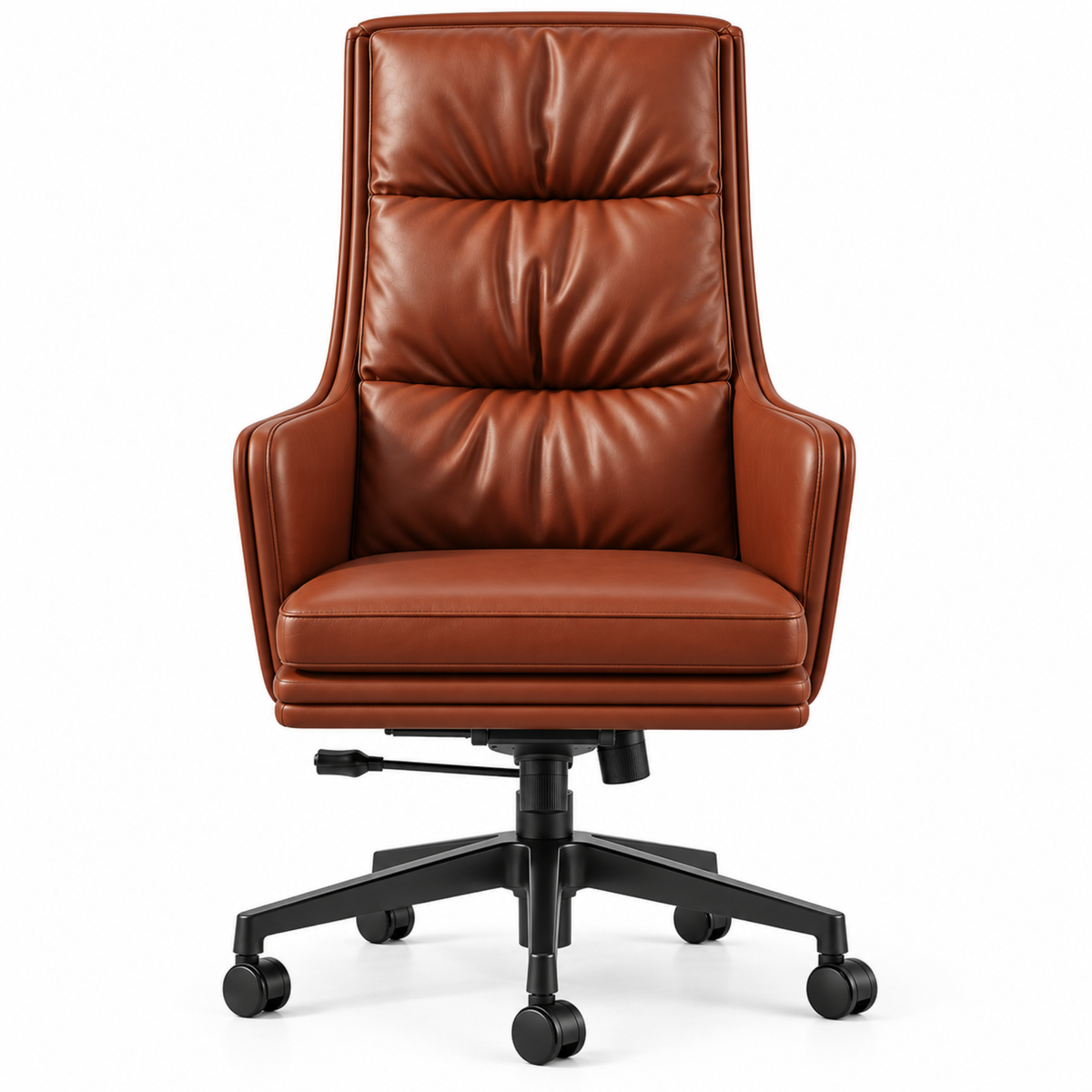 Premium High Back Executive Office Chair with Padded Armrests, Tilt Mechanism, Height Adjustment & Smooth Mobility for Home and Office