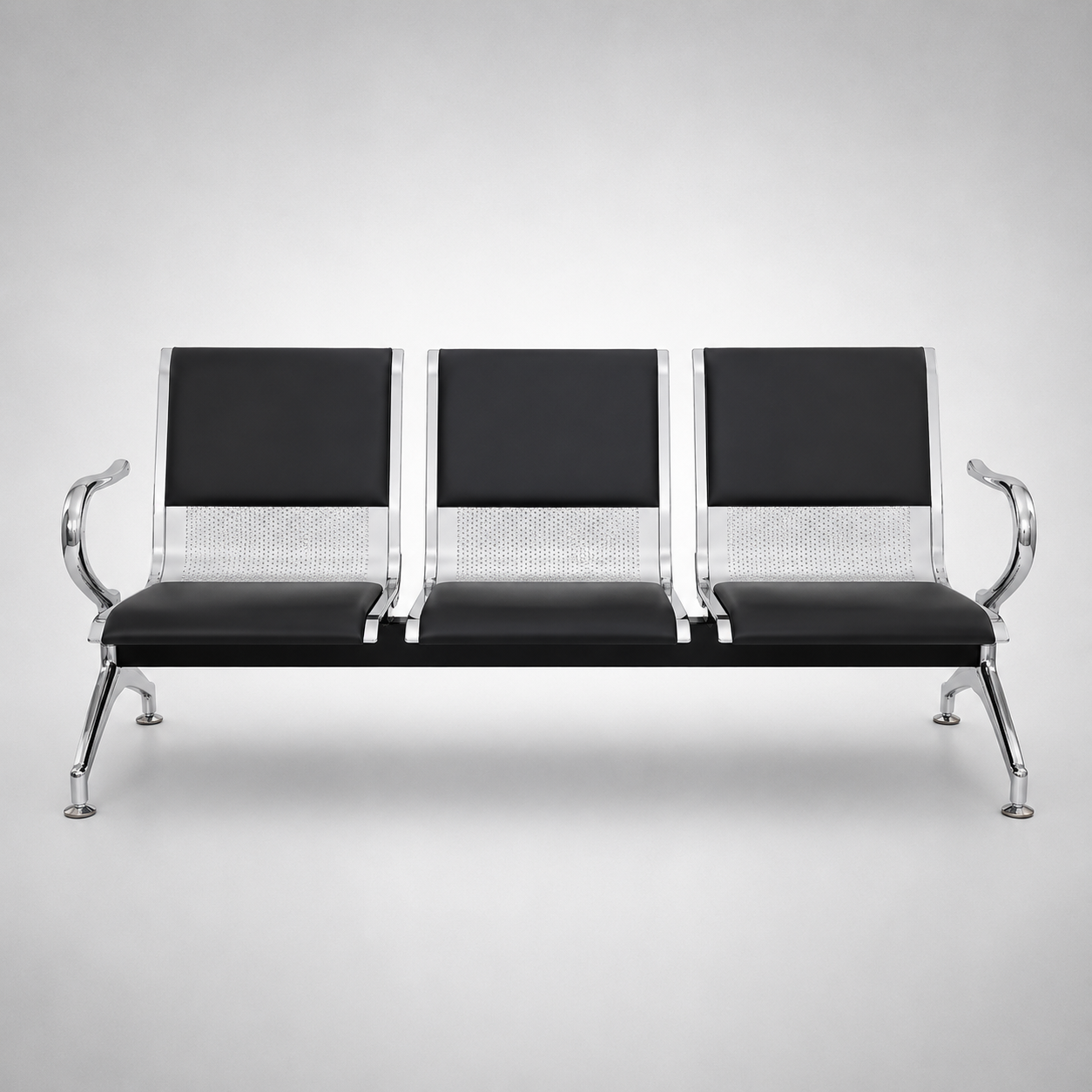 Airport Waiting Chair with Easy Maintenance, Stylish Look, and Durable Metal Build for Professional Use
