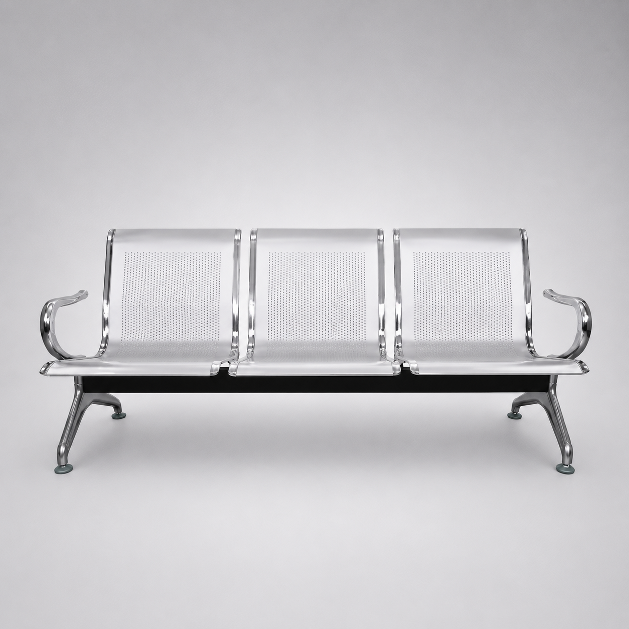 Airport Waiting Chair with Anti-Skid Base and Seat Design Providing Extra Comfort During Wait Time
