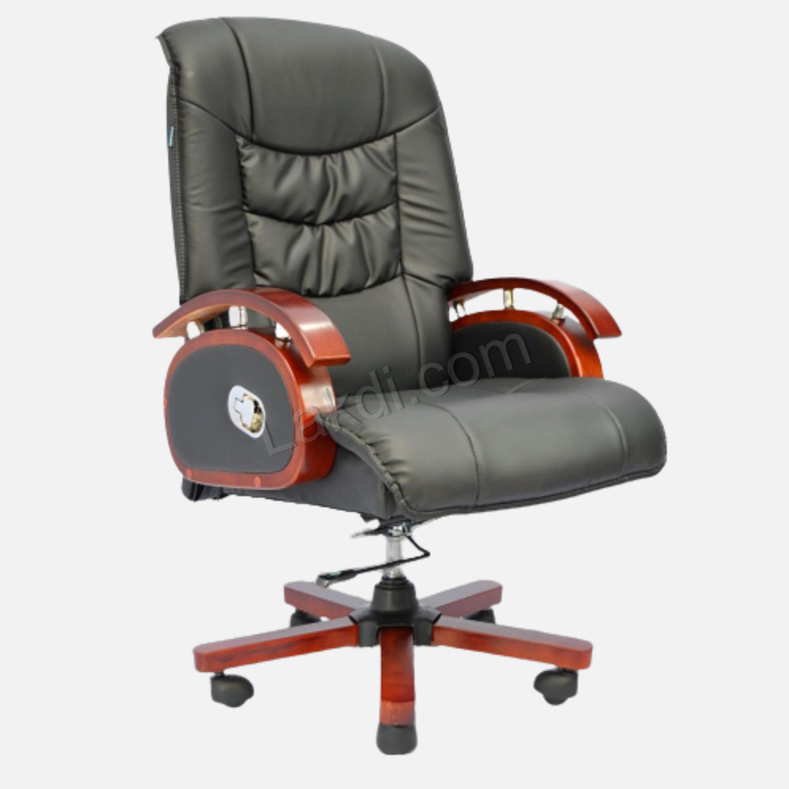 Ergonomic Director Chair: Modern Design, Plyboard & Leatherette, Recliner, Height Adjustable, Fixed Armrest & Revolving for Ultimate Comfort
