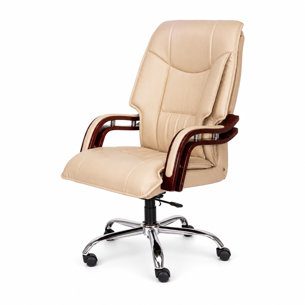 High Back Office Chair Leatherette Base