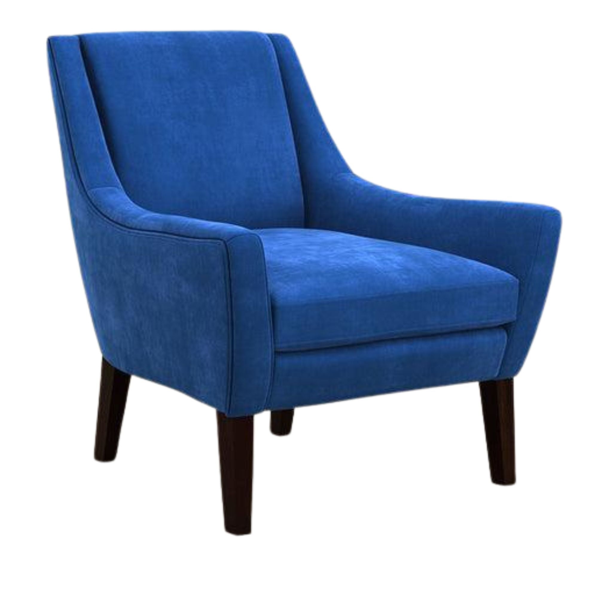 Lounge Chair For Home Furniture Premium & Durable Design Accent Armchair Upholstery Velvet Comfortable Seating for Living Room & Offices - Blue
