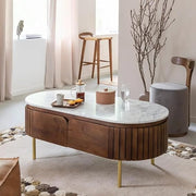 Center Table Featuring Sleek Wooden Frame and Smooth Top, Suitable for Contemporary Living and Lounge Areas