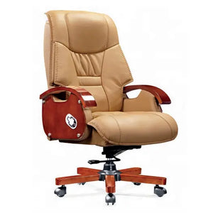High Back Director Chair for office Modern Design Made in Plyboard with Leatherette & Recliner & Height Adjustable and Revolving Chair