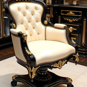 Director Chair for Royal Maharaja High Back Chair, upholstered in luxurious Fabric, Made in Solid wood & Teak wood and Swivel Base &  armrests and design and Hand Crafted Chair