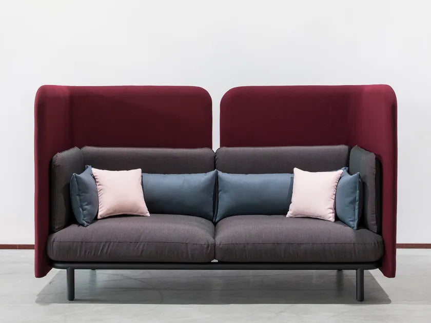 3 Seater Office Sofa for Office Zone and Premium Sofa with Elegant High-Back Sofa Solution