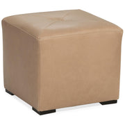 Ottoman For Home Furniture Modern Design Upholstery Pu Leatherette Foot Rest, Pouf for Office for living Room, Bedroom - Brown