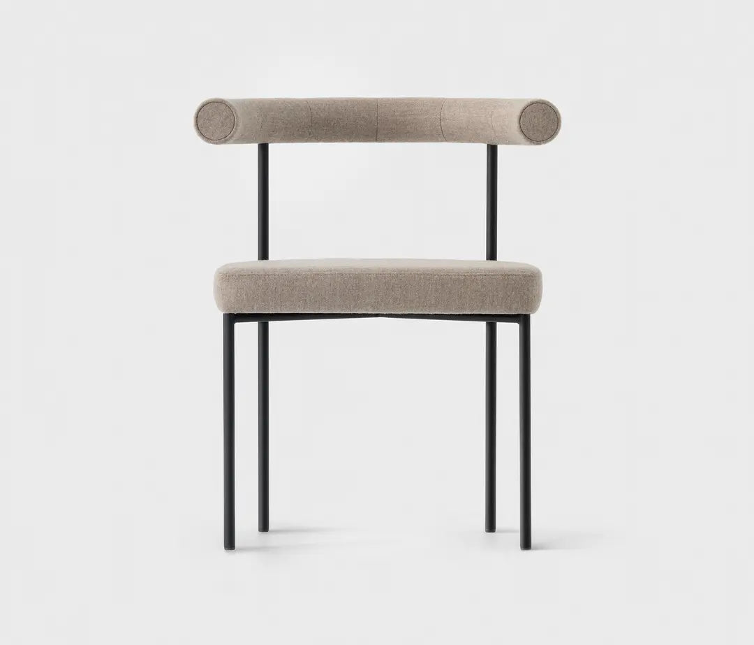 Modern Upholstered Dining Chair with Metal Frame - Ergonomic & Stylish Seating for Home & Office