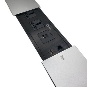 Conference Table Connectivity and Data Box Pop Up Box with HDMI, LAN and Power Ports -PUB-003