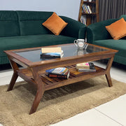 Center Table Featuring Stylish Finish and Smooth Corners Offering Safety and Modern Look Combined