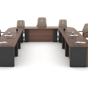 Conference Table for U Shape Office Furniture Premium Quality & Best Design Made in Particle Board/ MDF/Plywood Durable & Luxury Look in your office
