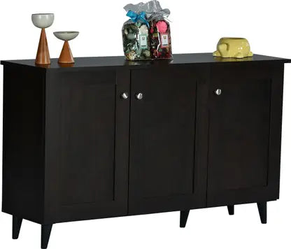 Wooden Shoes Storage Cabinet with Premium Shelves, Urban Minimalist with Modern Design