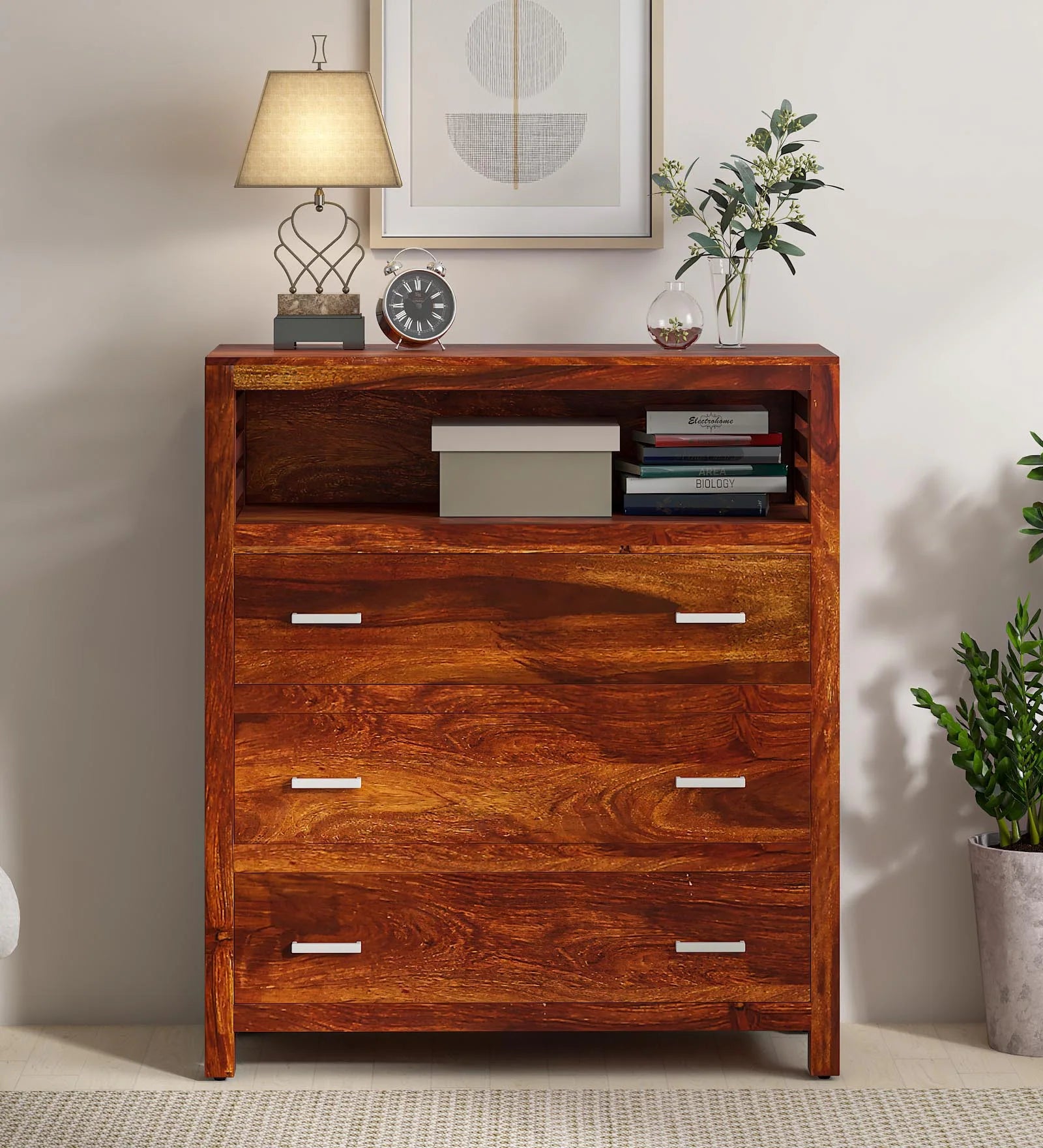 Wooden Chests Storage Cabinet Organizer with Premium Finish for Functional Storage