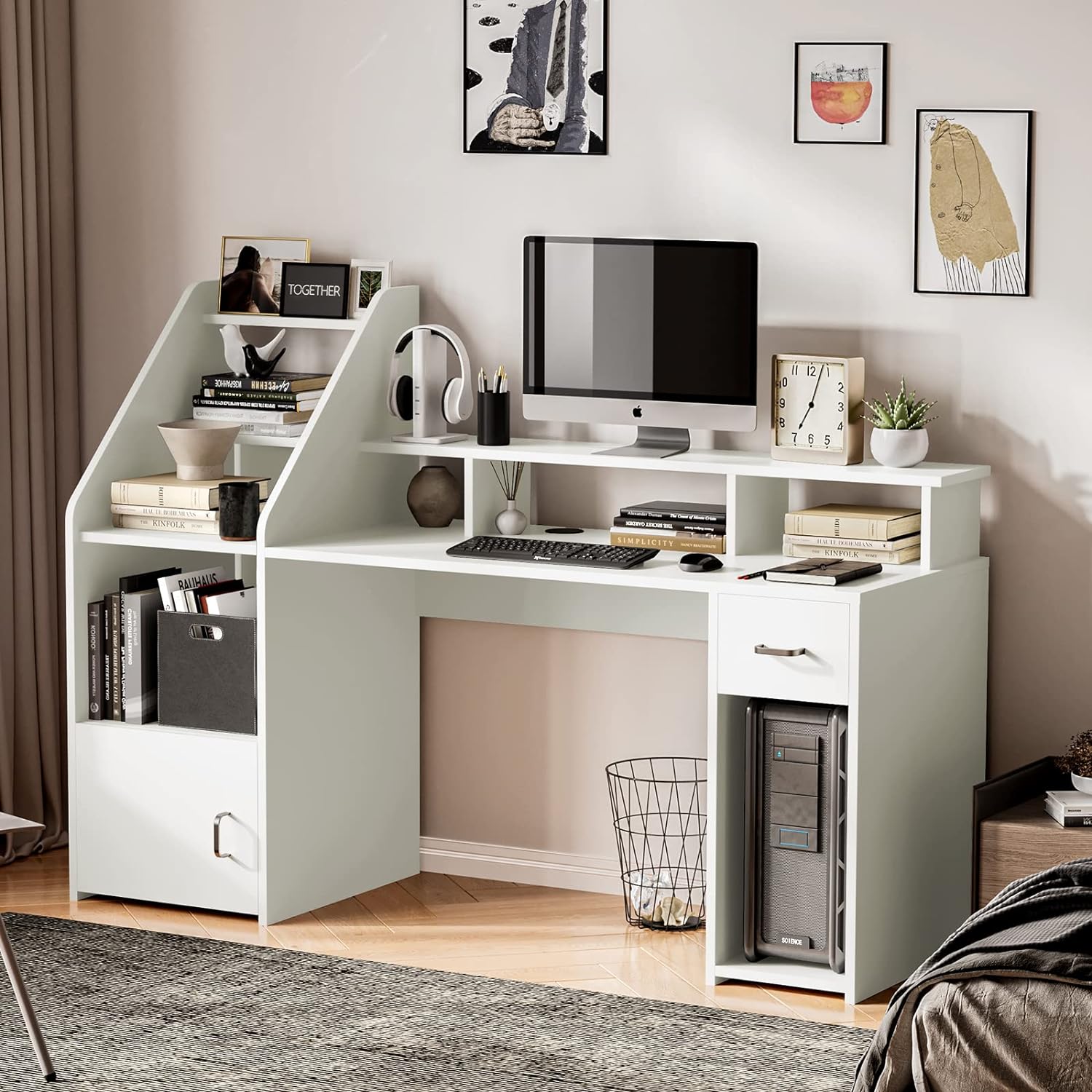 Modern Wooden Computer Tables Computer Desk Modern Style Computer