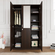 Wardrobe for Home Furniture – Modern Wooden Almirah for Home Interiors with Mirror