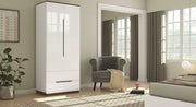 Wardrobe for Home 2-Door Premium Materials, Ultra-Premium Space-Saving Build, Functional Storage