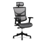 Ergonomic Mesh Office Chair with Adjustable Headrest, Lumbar Support & Breathable Seat – Stylish & Comfortable Seating Solution for office