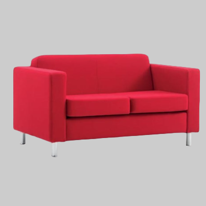 2 Seater Office Sofa for Office Area, Elegant High Backrest Sofa and Professional Spaces.