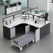 Modular Workstations for Office Furniture L- Shape Design with Smart Storage – Modern & Functional Durable For High Quality