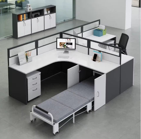 Modular Workstations for Office Furniture L- Shape Design with Smart Storage – Modern & Functional Durable For High Quality