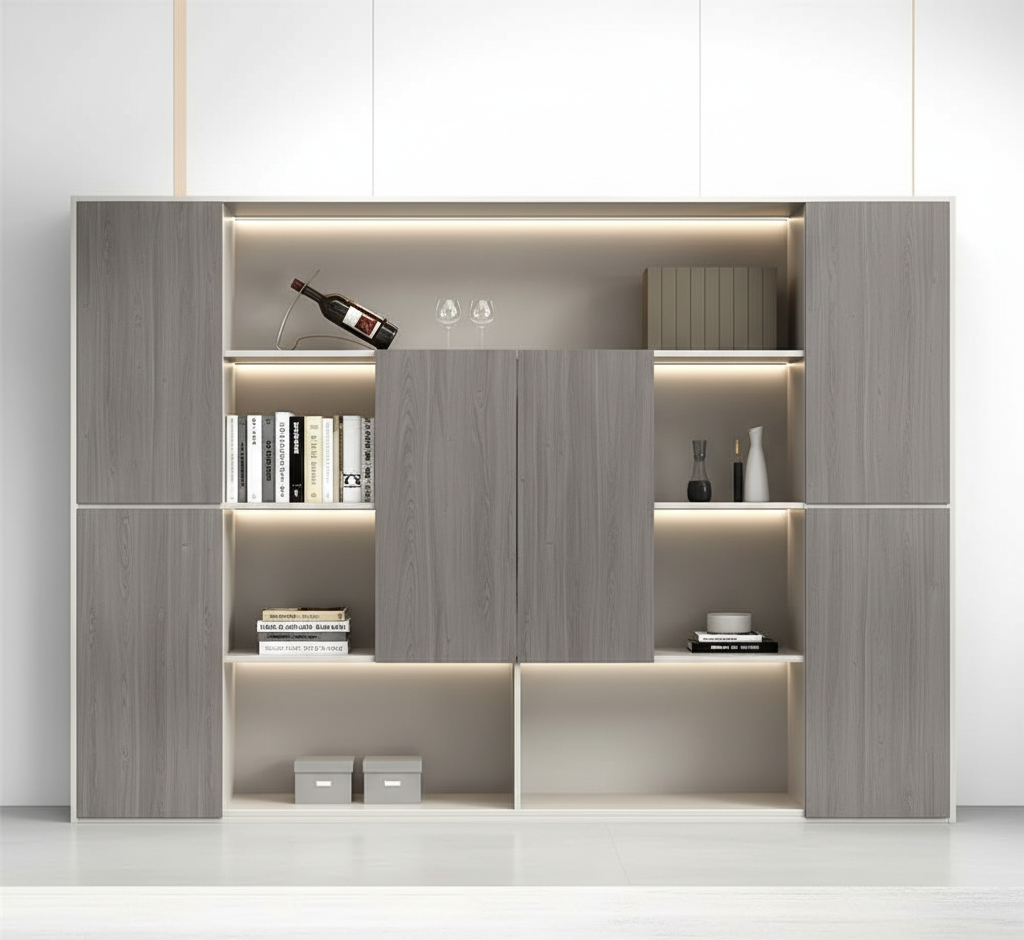 Wooden Office Storage Cabinet with Office Look, and Durable Design for Corporate Area