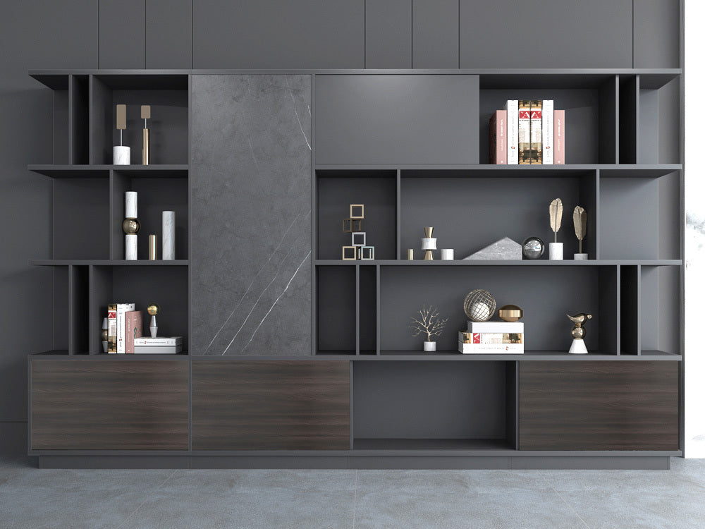 Wooden Office Storage Cabinet with File Organizer, Space-Saving Design & Durable Wooden Finish for Workspaces