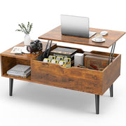 Center Table Designed with a Wooden Top and Offering a Sophisticated Look to Home Decor