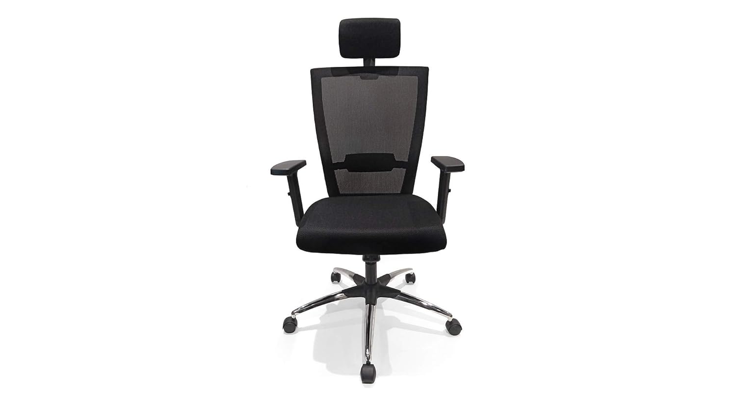 Mesh & Executive Task Chair Conference Chair with Synchro-Tilt Recline, Sliding Seat, Adjustable Arms, 300 lb. Capacity, Black Frame, Premium Design - Black (Copy)