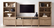 Wooden TV Wall Cabinet with Smooth Wooden Finish for Modern Interior Styling
