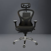 High Back Office Chair with Chrome Base