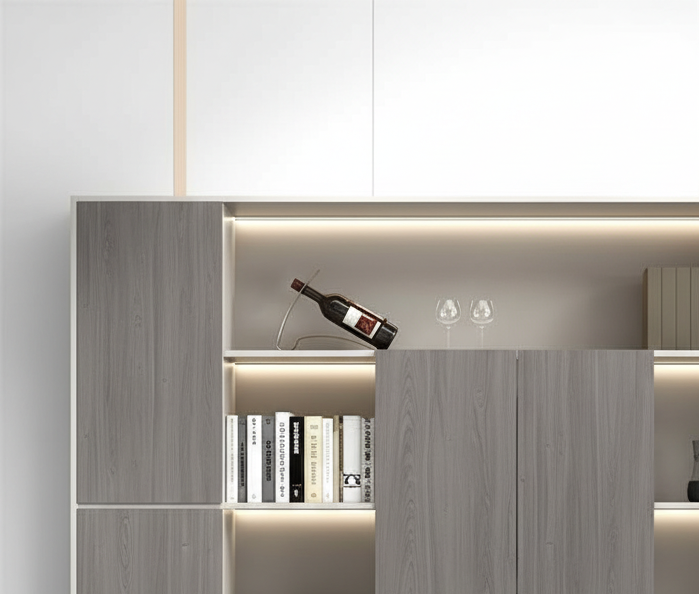 Wooden Office Storage Cabinet with Office Look, and Durable Design for Corporate Area