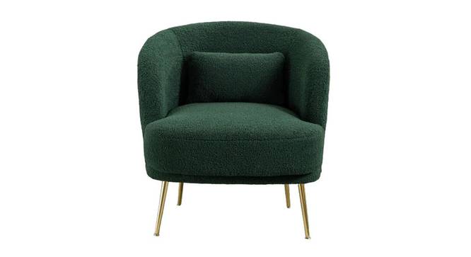 Lounge Chair For Living Room ,Comfortable Seating Modern Design Made in High Quality Ply Upholstery Velvet and Teak Wood Legs With wooden Polish -Green