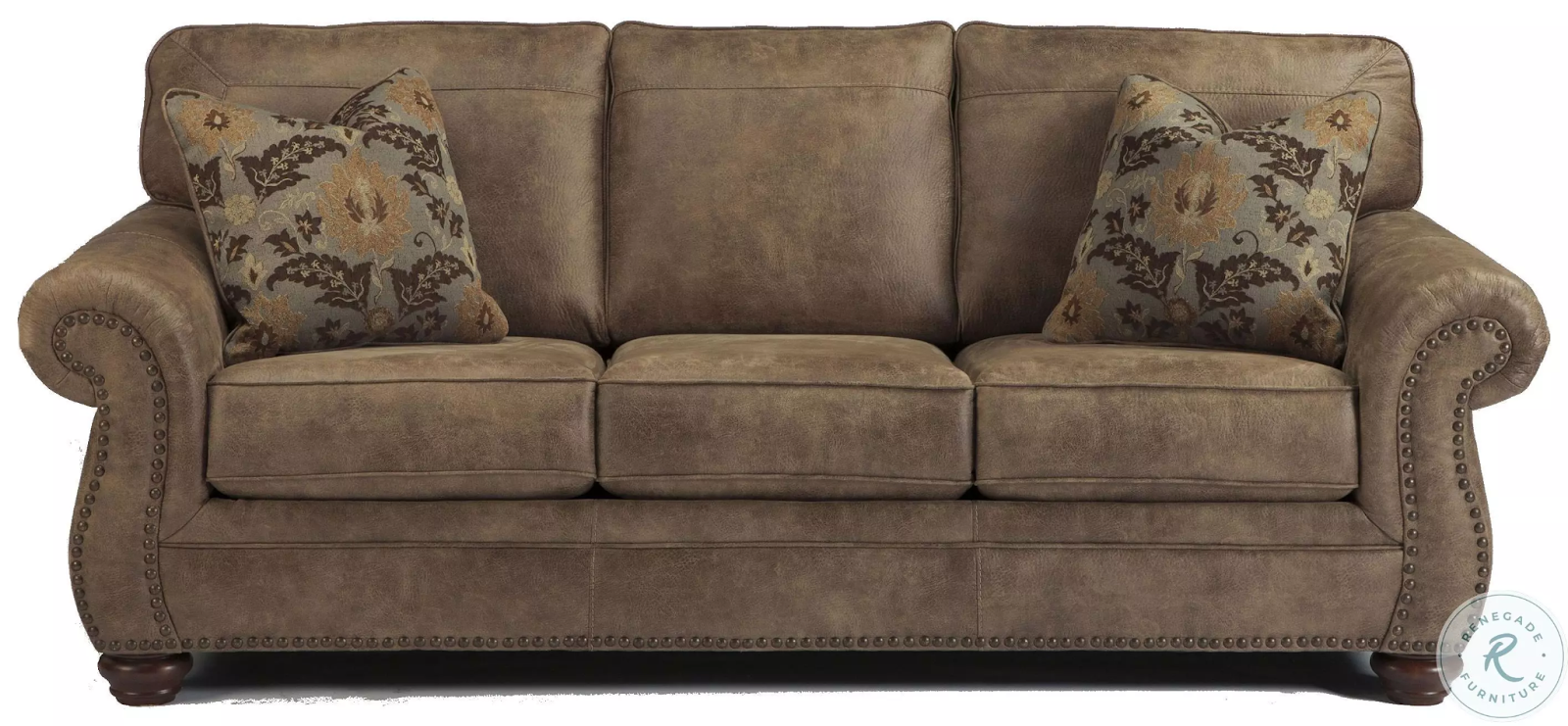 3 Seater & Sofa For Home Furniture, Upholstery Pu leatherette Premium and Durable Design For Living Room and Office- Dark Brown