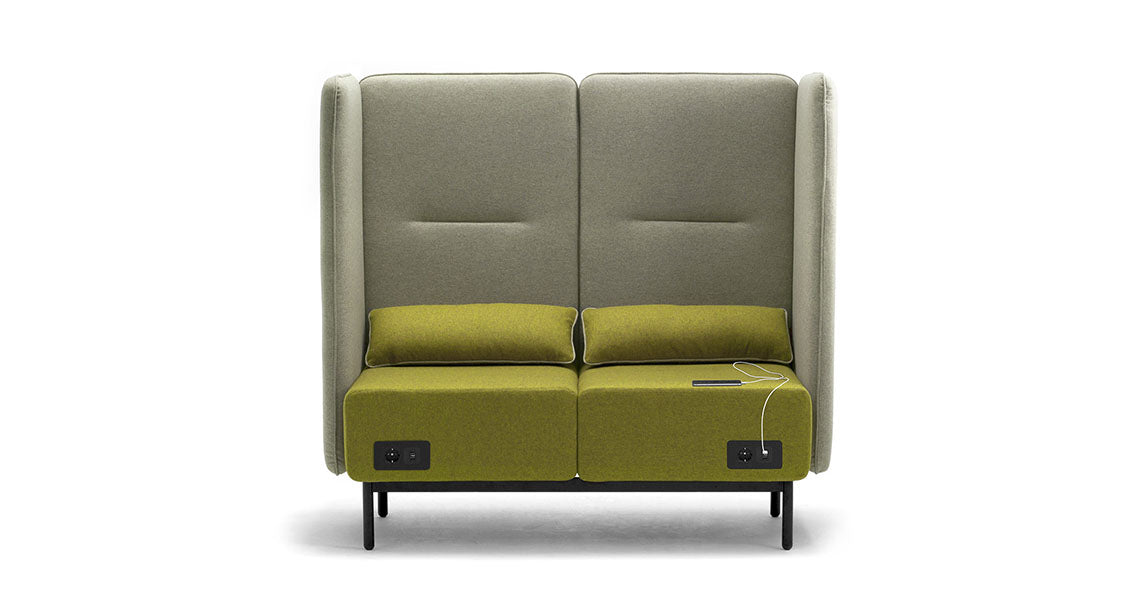 3 Seater Office Sofa Modern Office Sofa with Comfort for Reception or Workspace and Premium Suede Upholstery.