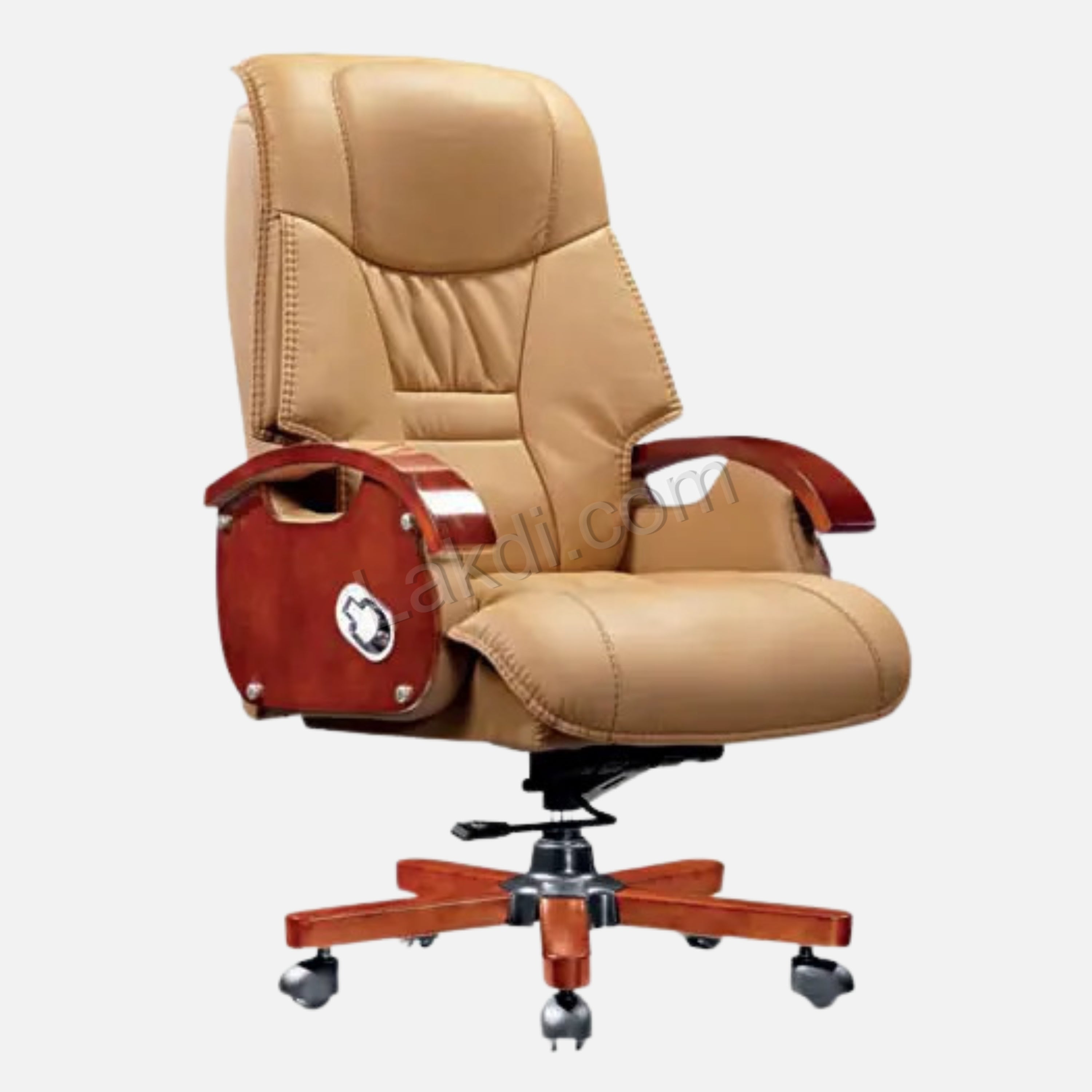 High Back Director Chair for office Modern Design Made in Plyboard with Leatherette & Recliner & Height Adjustable and Revolving Chair