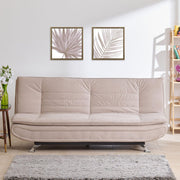 3 Seater Sofa Cum Bed Fabric Upholstery Modern And Durable Design For Living Room and Office -Cream