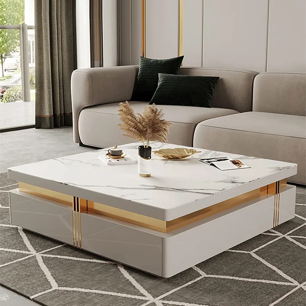 Center Table with Compact Design and Elegant Finish, Ideal for Apartments and Modern Living Areas