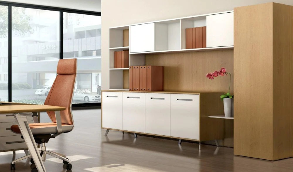 Wooden Office Storage Cabinet with Office File Cabinet, High Durable, and Modern Design