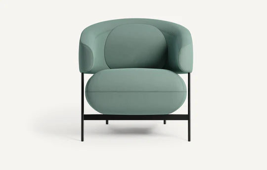 Lounge Chair Sofa For Home Furniture upholstered in Velvet Arm Chair Modern and durable For Living Room or Bedroom - Blue